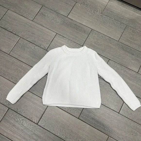 Quince 100% Organic Cotton Fisherman Crew Sweater Size XS - Picture 3 of 10